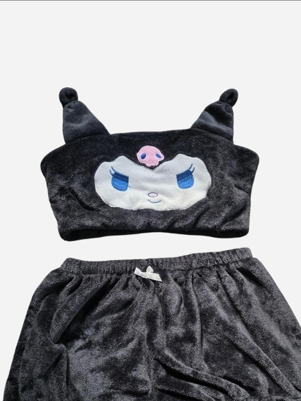 Plush Sanrio Kuromi Sleep Set - Black